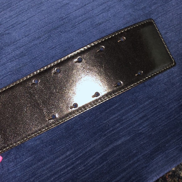 🆕Alexander McQueen Wide Belt (Black) Leather New! Size 85 Runway Collection 💯 - Picture 9 of 9